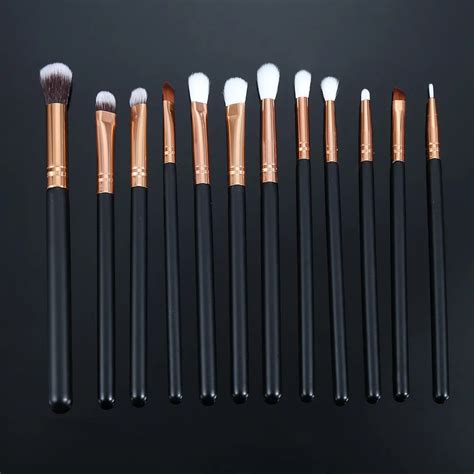 12pcs Eye Makeup Brush Kit Eyeshadow Powder Eyeliner Blending Brushes Eye Shadow Brushes Set For ...