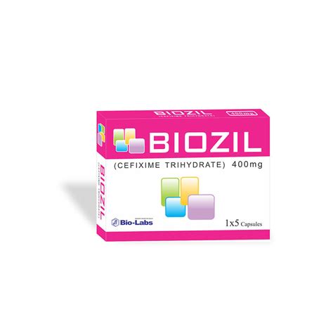 Biozil Capsule l Cefixime 400 mg - Bio Labs