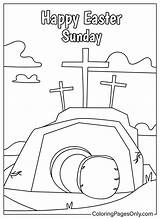 Happy Easter Sunday Day To Color  Free Printable Coloring Pages sketch template