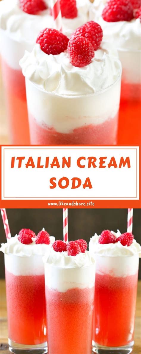 ITALIAN CREAM SODA | Italian cream soda, Cream soda, Fruity smoothies