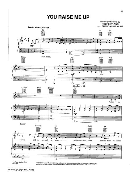 Westlife You Raise Me Up Sheet Music Notes, Chords Download Printable Violin Solo PDF Score SKU ...