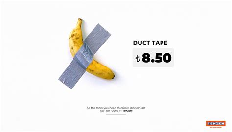 Tekzen: The Banana that turned into an Art with a Duck-Tape • Ads of ...