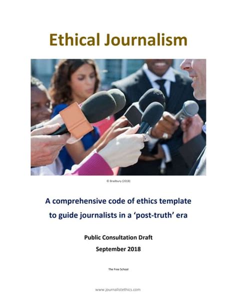 Journalist Ethics : A Template Checklist for a Post-truth Era | PDF