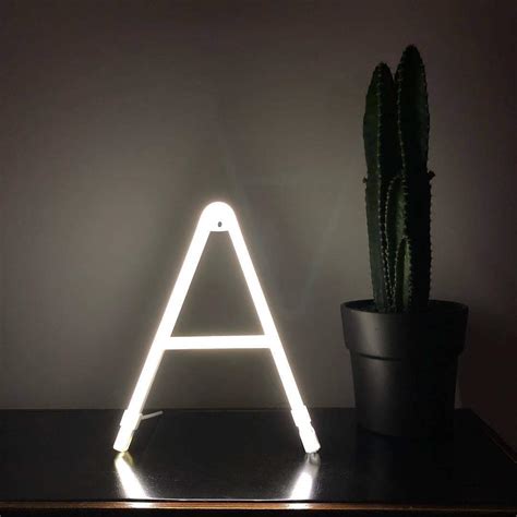 Pink Neon Alphabet Light by Smiling Faces - Create A Personalised Neon ...