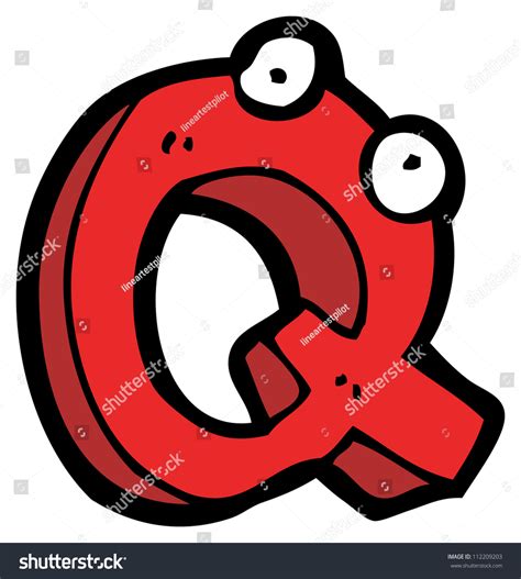 Cartoon Letter Q Stock Photo 112209203 : Shutterstock