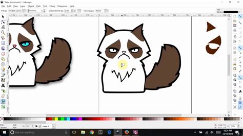 Inkscape -Trace Clipart to SVG and create multiple colored layers - YouTube