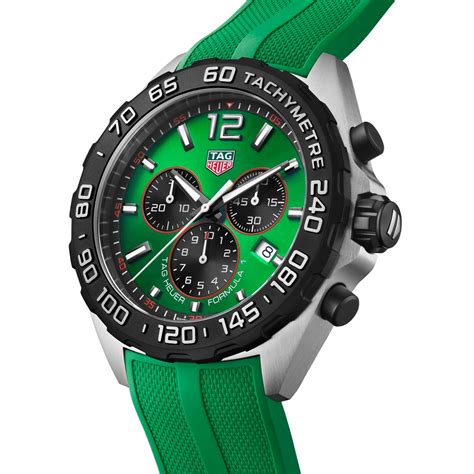 TAG Heuer Formula 1 Chronograph 43mm Mens Watch Green CAZ101AP.FT8056 ...