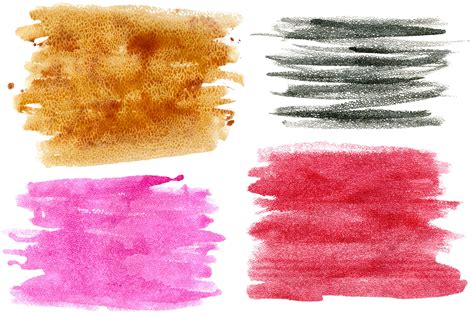 Watercolor Brush Strokes By Watercolor fantasies | TheHungryJPEG