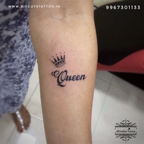 Queen Crown Tattoos With Names