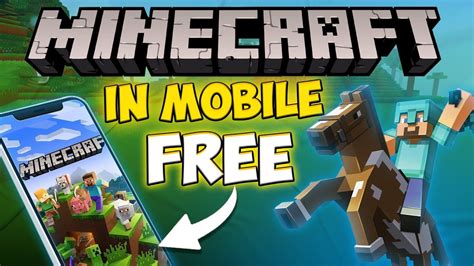 Minecraft Mobile FREE I First Day In Minecraft Mobile 😰 - YouTube