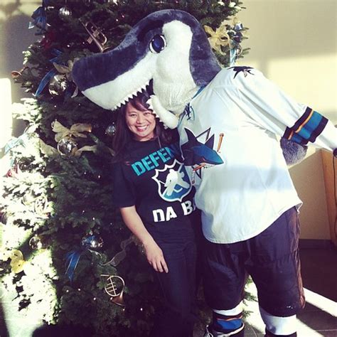 Sharkie, the San Jose Sharks mascot showed up at work toda… | Flickr