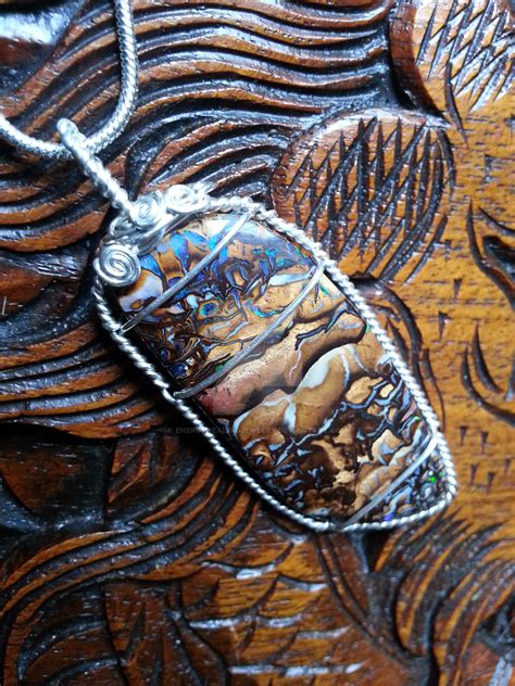 Australian Boulder Opal Pendant by EnergyHealingJewelry on DeviantArt