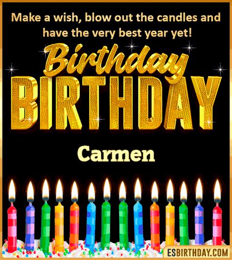 Happy Birthday Carmen GIF 🎂 Images Animated Wishes【28 GiFs】