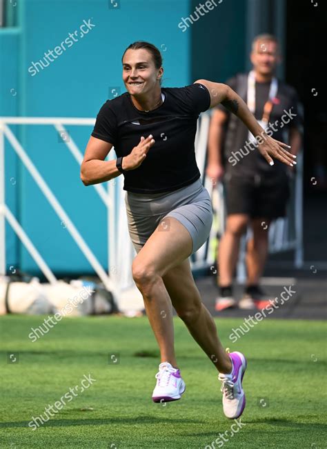 Aryna Sabalenka Seen Training 2023 Miami Editorial Stock Photo - Stock ...