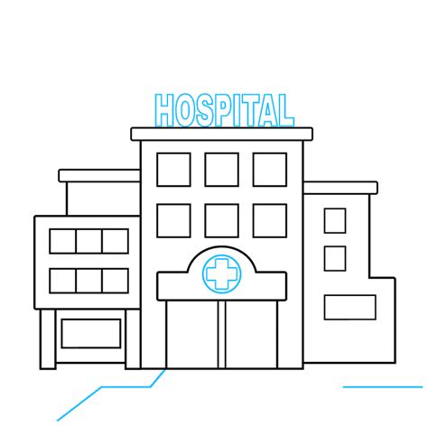 How to Draw a Hospital - Really Easy Drawing Tutorial