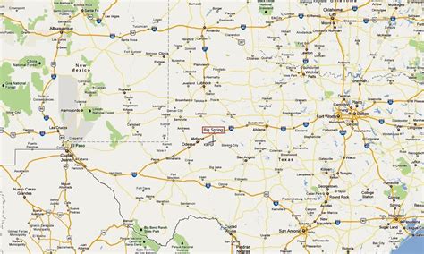 Big Spring Texas Map - Printable Maps