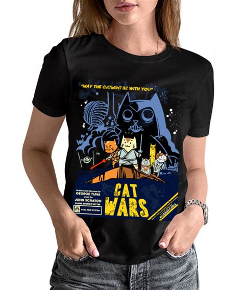 Camiseta unisex Star Wars Remake Cat Wars Revenge of The Dog ...