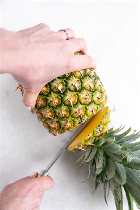 How to Cut a Pineapple (Quick & Easy) - The Forked Spoon