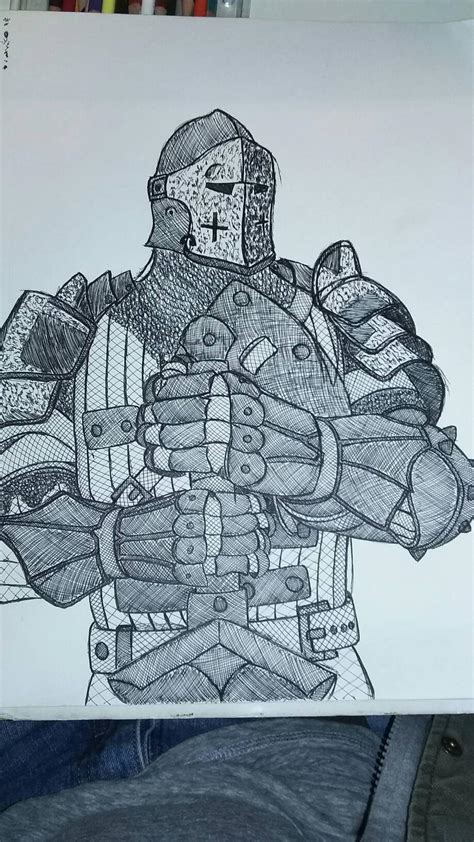 Male Warden- For Honor sketch by LewdDartFrog on DeviantArt