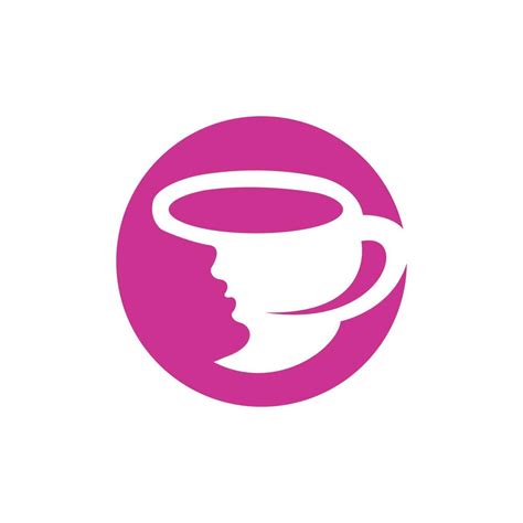 Coffee cup with women face logo vector. Coffee shop logo design. 11170304 Vector Art at Vecteezy