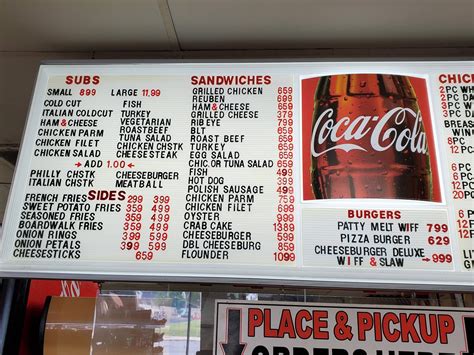 Menu at Market Street Deli restaurant, Pocomoke City, Market St