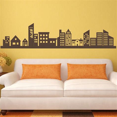 Skyline Wall Sticker - Etsy