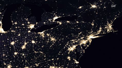 Lights of Human Activity Shine in NASA's Image of Earth at Night - YouTube