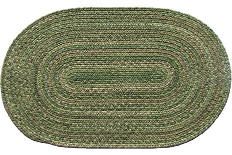 Lowcountry Green - Oval Wool Braided Rug