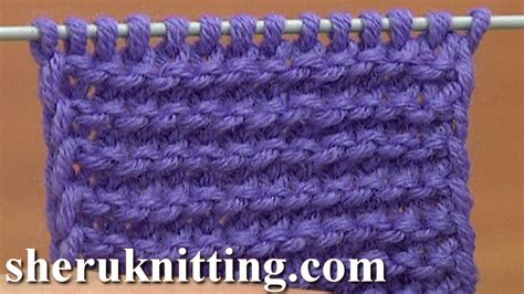 Knit The Garter Stitch of Twisted Loops Tutorial 6 Part 2 of 4 Way to ...