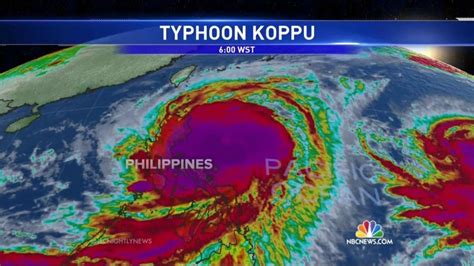 Typhoon Koppu Strengthens, Edges Closer to Philippines - NBC News