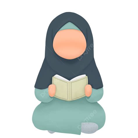 Reading Quran Clipart Transparent Png Hd Cartoon Illustration Of A ...