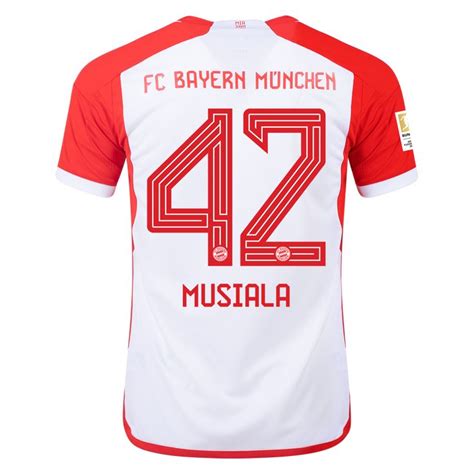 Men's Replica adidas Musiala Bayern Munich Home Jersey 23/24 | SOCCER ...