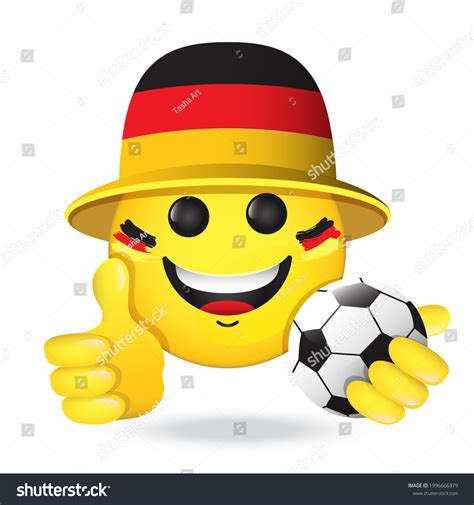 Football Fan Emoji German Flag Colors: เวกเตอร์สต็อก (ปลอดค่าลิขสิทธิ์ ...