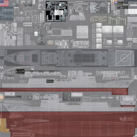 FFG-62 USS Constellation model - TurboSquid 1757880