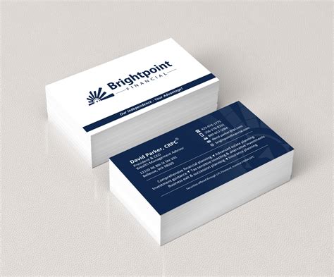 Professional Financial Services Business - Business Card Design by Ea