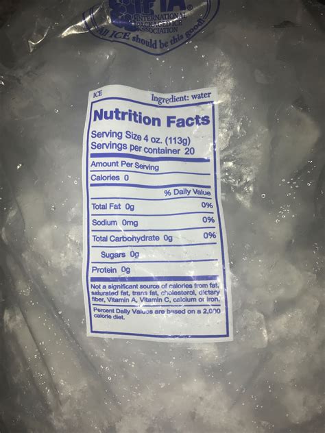 Ice Ingredients : r/notinteresting