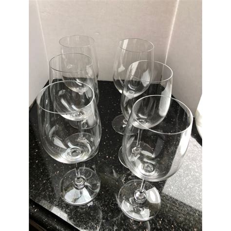 Riedel Crystal White Wine Glasses - Set of 6 | Chairish