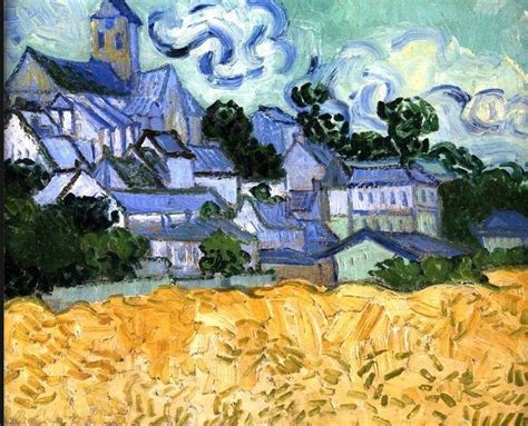 Vincent Van Gogh - View of Auvers-sur-Oise, 1890. Oil on canvas, 34 x ...