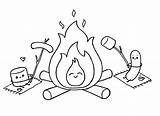 Cute Campfire coloring Page  Download Print Or Color Online For Free sketch template