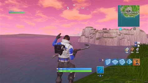 There's a castle on top of the iceberg approaching the Fortnite island ...