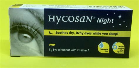 1x HYCOSAN NIGHT **Vita-Pos Eye Ointment - 5g** (Lacri-Lube alternative) 4031626711434 | eBay