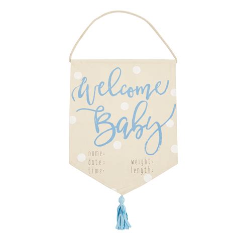 Welcome Baby Boy Banner