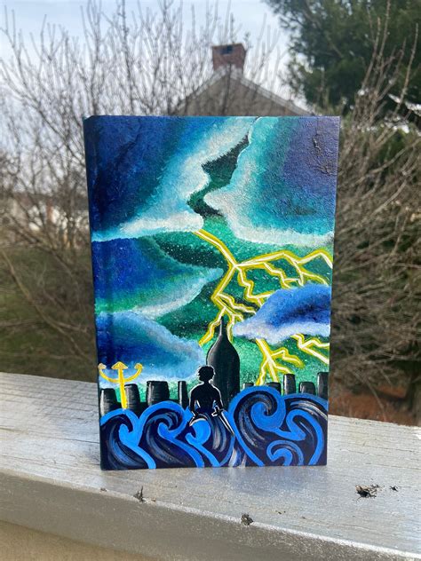 Painted Book: Percy Jackson | Etsy