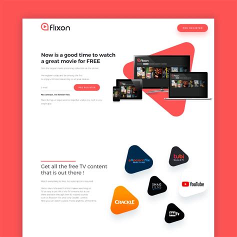 Modern Red website design for Flixon | Web design, Website design, Web app design