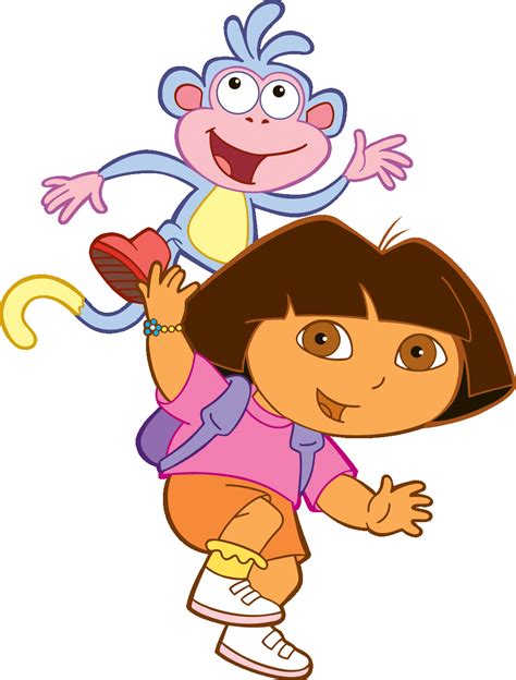 Cartoon Characters Dora The Explorer Png For - Dora And Boots - (997x1314) Png Clipart Download