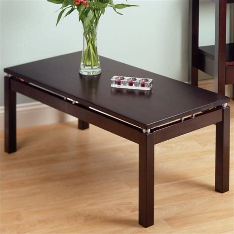 Solid Wood Coffee Table in Espresso - 92740