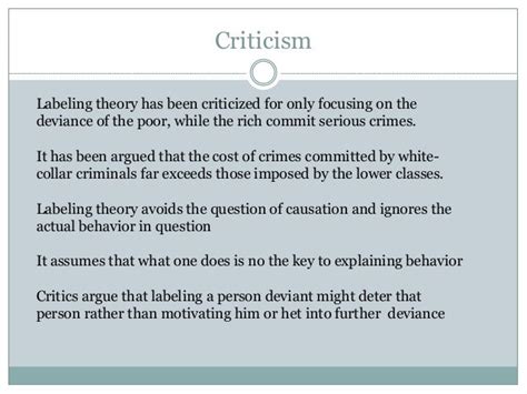 Labeling theory