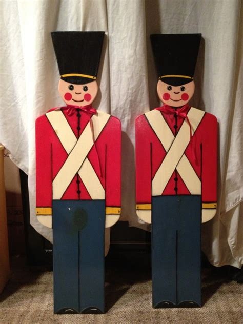 Hand Painted Solid Wood Toy Soldier Chirstmas by Lansdowneandout