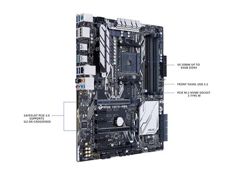 ASUS Prime X370-Pro AM4 AMD X370 SATA 6Gb/s USB 3.1 HDMI ATX ...