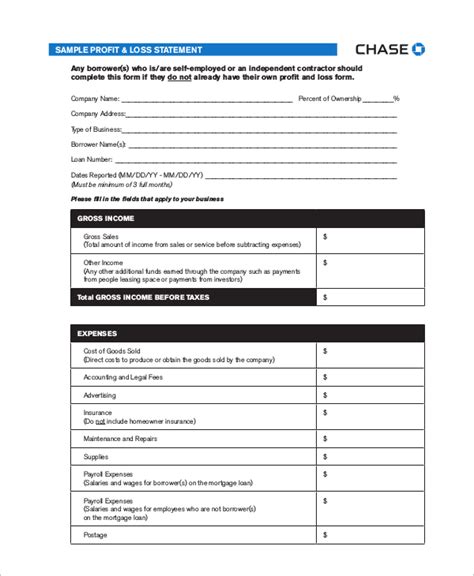 FREE 8+ Sample Profit Loss Statement Templates in PDF | Excel